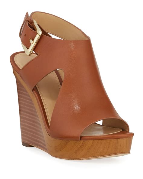 michael kors josephine|MICHAEL Michael Kors Josephine Wedge Sandals .